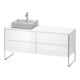 Duravit Meuble sous lavabo XSquare 160x54,8x77,8 cm, 4 tiroirs, blanc brillant, gauche-1
