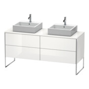 Duravit Meuble sous-lavabo XSquare 160x54,8x77,8 cm, 4 tiroirs, deb., blanc brillant