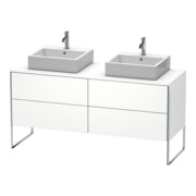 Duravit Meuble sous-lavabo XSquare 160x54,8x77,8 cm, 4 tiroirs, debout, blanc mat