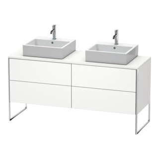 Duravit Meuble sous-lavabo XSquare 160x54,8x77,8 cm, 4 tiroirs, debout, blanc mat s-matt