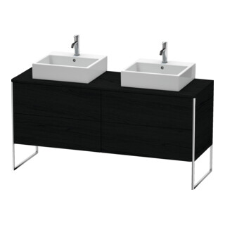 Duravit Meuble sous lavabo XSquare 160x54,8x77,8 cm, 4 tiroirs, debout, blanc œuf