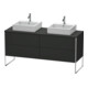 Duravit Meuble sous lavabo XSquare 160x54,8x77,8 cm, 4 tiroirs, debout, graphite mat-1