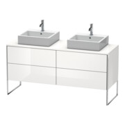 Duravit Meuble sous lavabo XSquare 160x54,8x77,8 cm, 4 tiroirs, debout, graphite mat-2