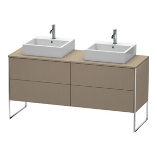 Duravit Meuble sous lavabo XSquare 160x54,8x77,8 cm, 4 tiroirs, debout, lin