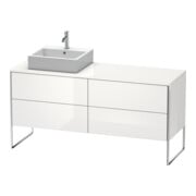 Duravit Meuble sous lavabo XSquare 160x54,8x77,8 cm, 4 tiroirs, gris mat-2