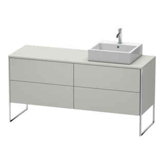 Duravit Meuble sous-lavabo XSquare 160x54,8x77,8 cm, 4 tiroirs, st, B r, bg m
