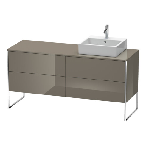 Duravit Meuble sous-lavabo XSquare 160x54,8x77,8 cm, 4 tiroirs, st, B r, f Gr hgl
