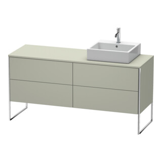Duravit Meuble sous-lavabo XSquare 160x54,8x77,8 cm, 4 tiroirs, st, B r, T s-mat