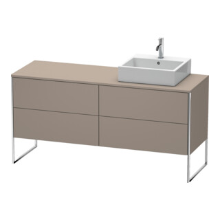 Duravit Meuble sous-lavabo XSquare 160x54,8x77,8 cm, 4 tiroirs, st, B re, bas. m