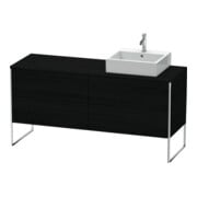 Duravit Meuble sous lavabo XSquare 160x54,8x77,8 cm, 4 tiroirs, st, B re, blanc œuf