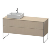 Duravit Meuble sous-lavabo XSquare 160x54,8x77,8 cm, 4 tiroirs, st, côté gauche, lei