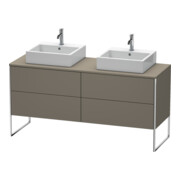Duravit Meuble sous-lavabo XSquare 160x54,8x77,8 cm, 4 tiroirs, st, finition gris mat