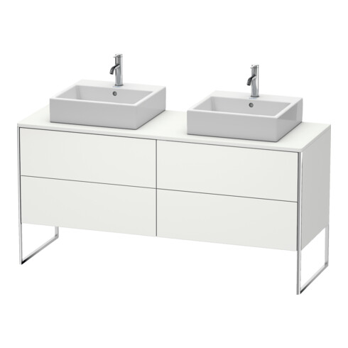 Duravit Meuble sous lavabo XSquare 160x54,8x77,8 cm, 4 tiroirs, st, No we s-mat