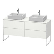 Duravit Meuble sous lavabo XSquare 160x54,8x77,8 cm, 4 tiroirs, st, No we s-mat
