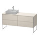 Duravit Meuble sous lavabo XSquare 160x54,8x77,8 cm, 4 tiroirs, Tau mat-1