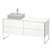 Duravit Meuble sous-lavabo XSquare 160x54,8x77,8cm, 4 tiroirs, blanc satin mat