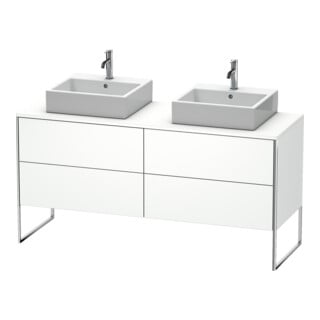 Duravit Meuble sous lavabo XSquare 160x54,8x77,8cm, 4 tiroirs, debout, blanc mat