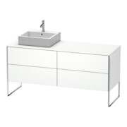 Duravit Meuble sous-lavabo XSquare 160x54,8x77,8cm, 4 tiroirs, st, B gauche, blanc mat