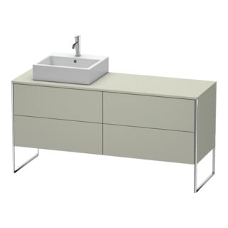Duravit Meuble sous-lavabo XSquare 160x54,8x77,8cm, 4 tiroirs, st, B l, T s-mat
