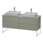 Duravit Meuble sous-lavabo XSquare 160x54,8x77,8cm, 4 tiroirs, st, st-g s-mat
