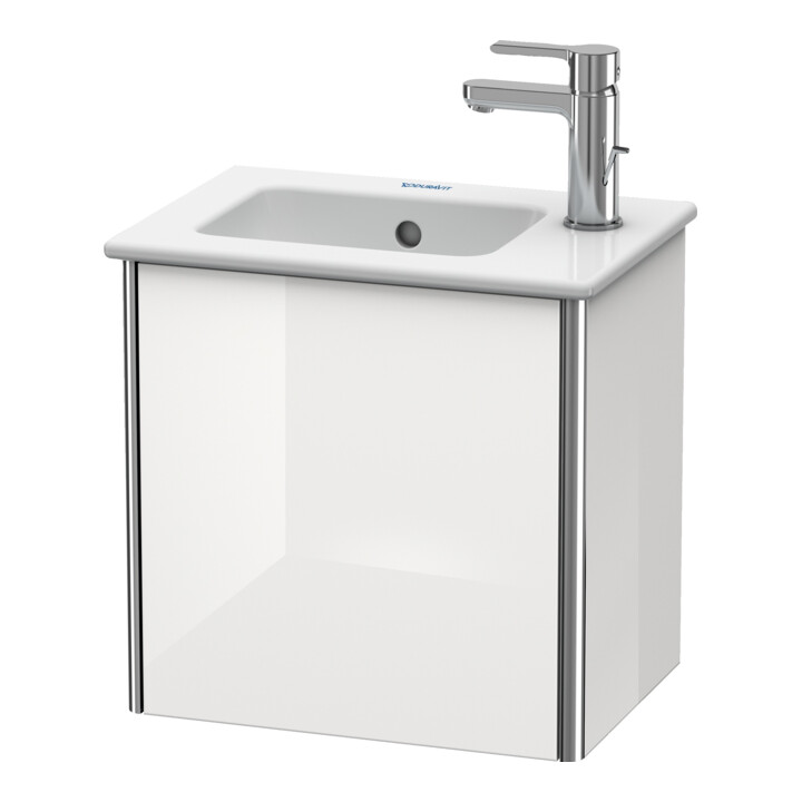 Duravit Meuble sous-lavabo XSquare 41x28,9x40 cm, suspendu, D. droite, blanc brillant