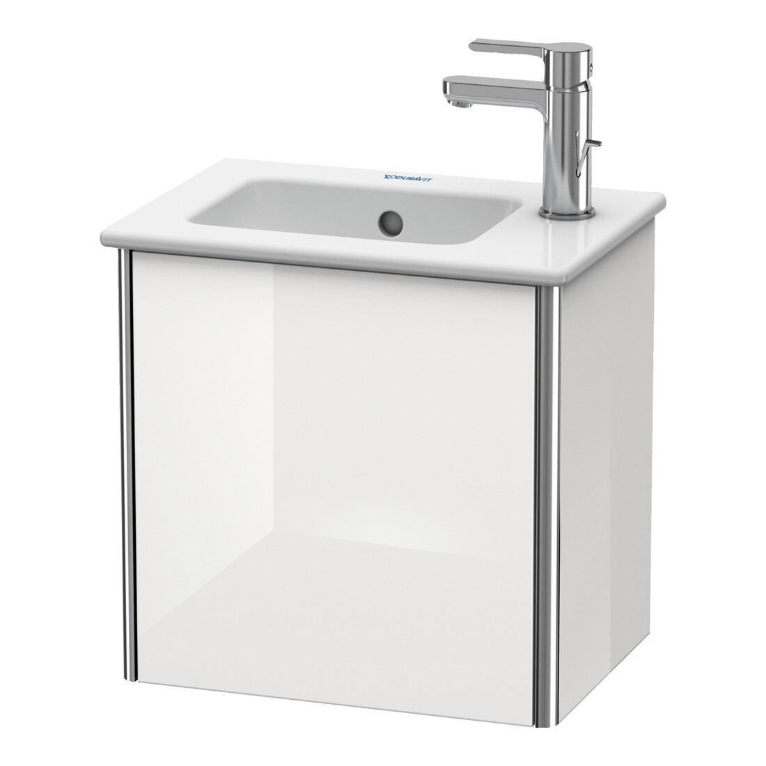 Duravit Meuble sous lavabo XSquare 41x28,9x40 cm, suspendu, D. droite, blanc brillant