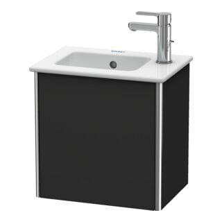 Duravit Meuble sous-lavabo XSquare 41x28,9x40 cm, suspendu, D. droite, graphite mat