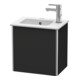 Duravit Meuble sous-lavabo XSquare 41x28,9x40 cm, suspendu, D. droite, graphite mat-1