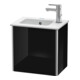 Duravit Meuble sous-lavabo XSquare 41x28,9x40 cm, suspendu, D. droite, noir brillant