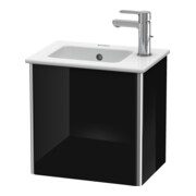 Duravit Meuble sous-lavabo XSquare 41x28,9x40 cm, suspendu, D. droite, noir brillant-2