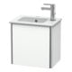 Duravit Meuble sous-lavabo XSquare 41x28,9x40 cm, suspendu, droite, blanc mat