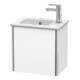 Duravit Meuble sous lavabo XSquare 41x28,9x40 cm, suspendu, gauche, blanc mat s-matt