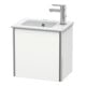 Duravit Meuble sous-lavabo XSquare 41x28,9x40 cm, suspendu, p. droite, blanc mat