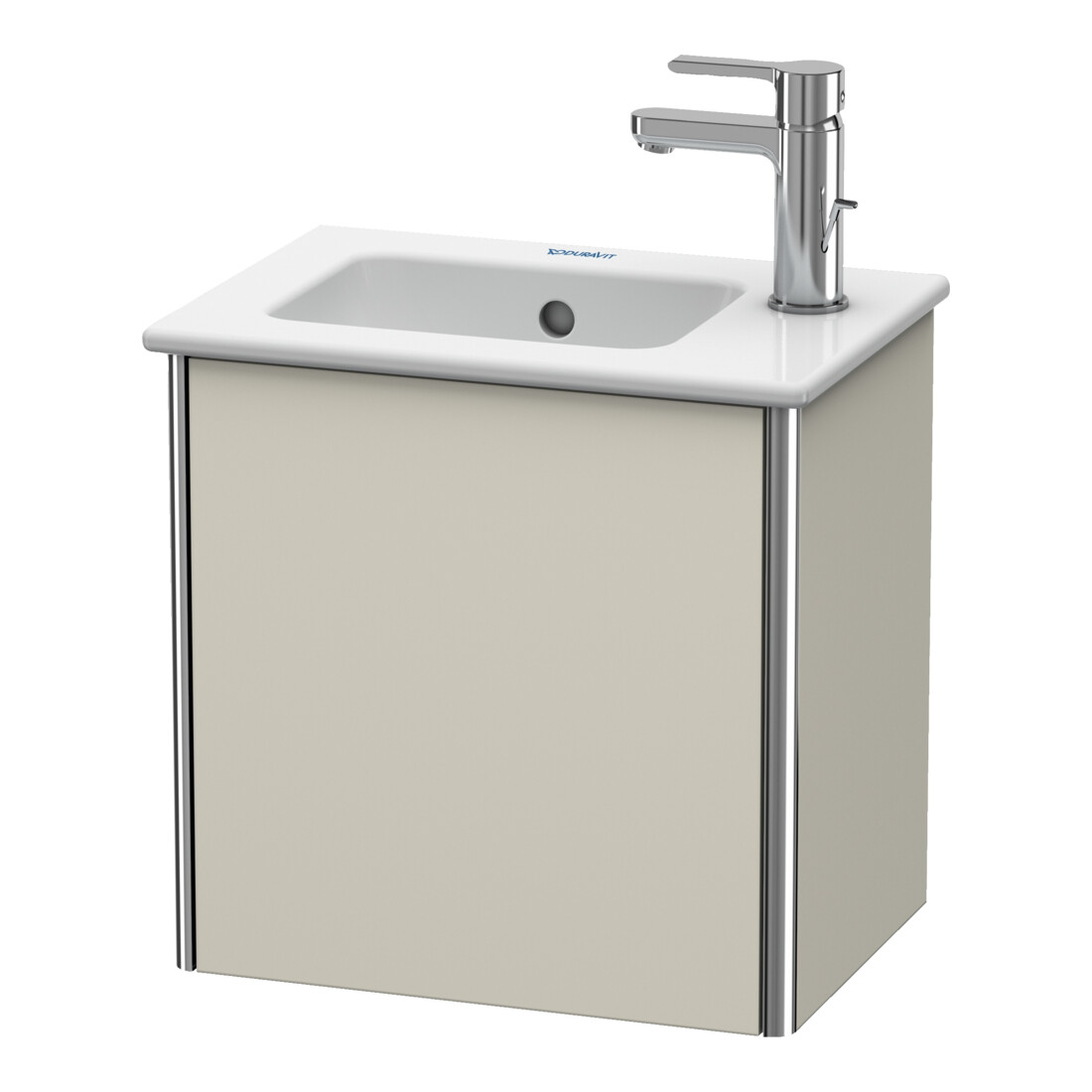 Duravit Meuble sous-lavabo XSquare 41x28,9x40 cm, suspendu, porte droite, taupe