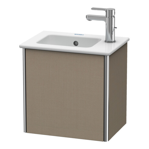 Duravit Meuble sous lavabo XSquare 41x28,9x40 cm, suspendu, porte gauche, lin
