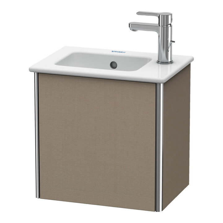 Duravit Meuble sous lavabo XSquare 41x28,9x40 cm, suspendu, porte gauche, lin