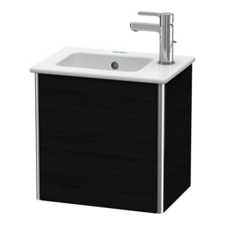 Duravit Meuble sous-lavabo XSquare 41x28,9x40 cm, suspendu, prof. gauche, noir œuf