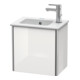 Duravit Meuble sous-lavabo XSquare 41x28,9x40 cm, suspendu, T. g, blanc brillant