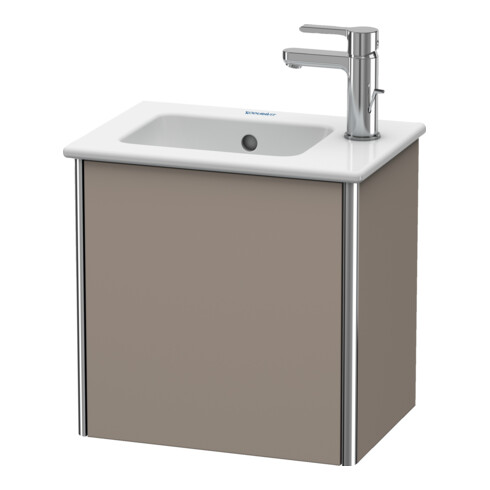 Duravit Meuble sous-lavabo XSquare 41x28,9x40 cm, suspendu, T. gauche, basalte mat