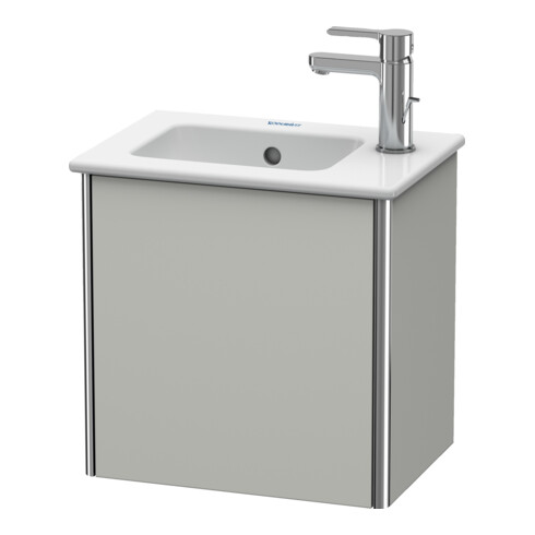 Duravit Meuble sous-lavabo XSquare 41x28,9x40 cm, suspendu, T. gauche, béton mat