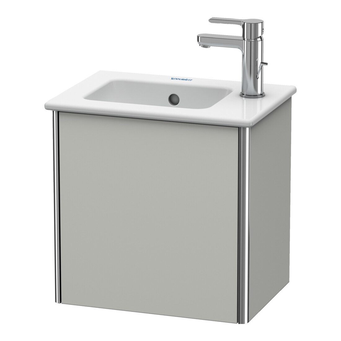 Duravit Meuble sous-lavabo XSquare 41x28,9x40 cm, suspendu, T. gauche, béton mat