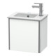 Duravit Meuble sous-lavabo XSquare 41x28,9x40 cm, suspendu, T. gauche, blanc mat