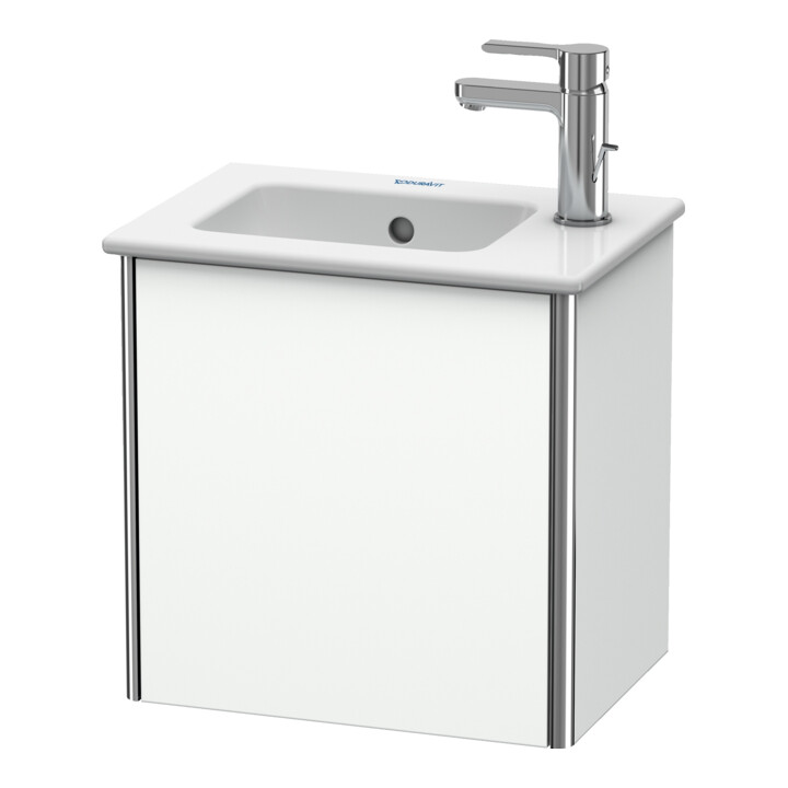 Duravit Meuble sous-lavabo XSquare 41x28,9x40 cm, suspendu, T. gauche, blanc mat