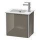 Duravit Meuble sous-lavabo XSquare 41x28,9x40 cm, suspendu, T. gauche, façade laquée brillante