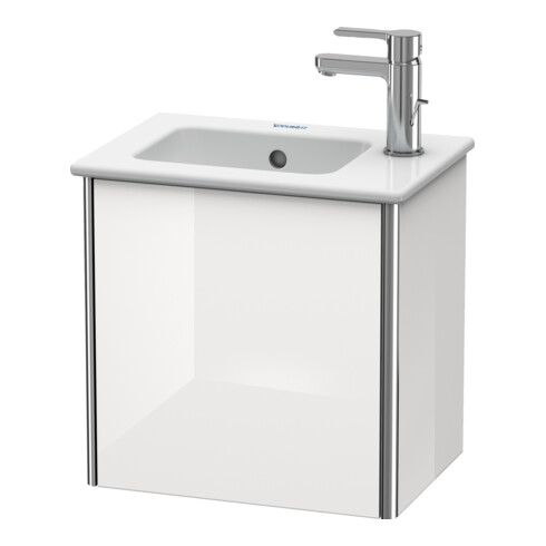 Duravit Meuble sous lavabo XSquare 41x28,9x40 cm, suspendu, T. gauche, graphite mat