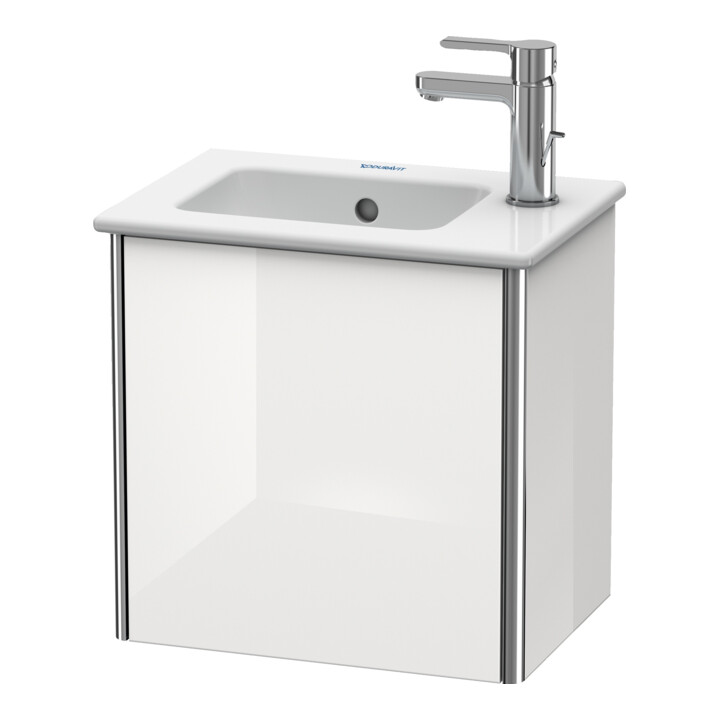 Duravit Meuble sous lavabo XSquare 41x28,9x40 cm, suspendu, T. gauche, graphite mat