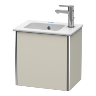 Duravit Meuble sous lavabo XSquare 41x28,9x40 cm, suspendu, T. gauche, tau mat