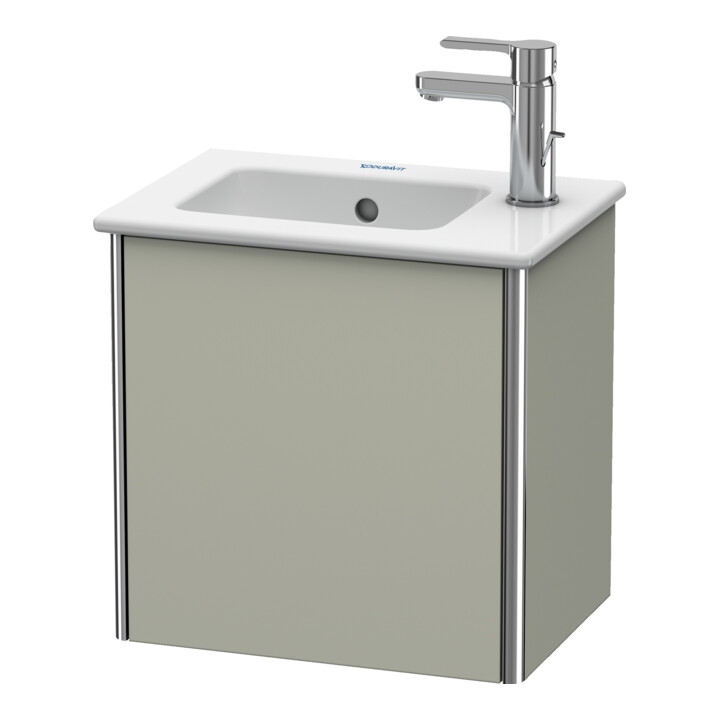 Duravit Meuble sous lavabo XSquare 41x28,9x40 cm, suspendu, T. gauche, Tau mat satiné