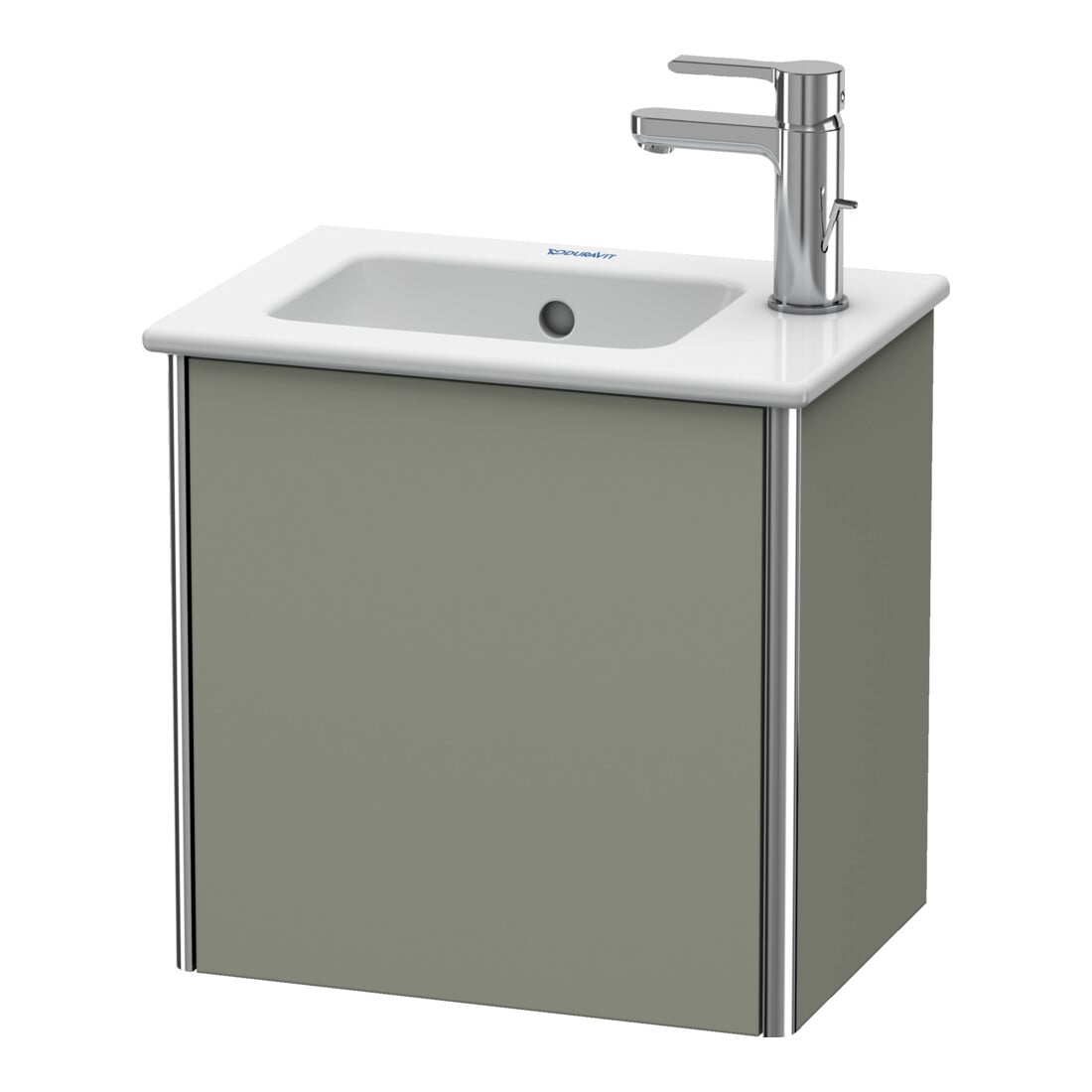 Duravit Meuble sous lavabo XSquare 41x28,9x40 cm, wd, T droite, gris pierre mat s-matt