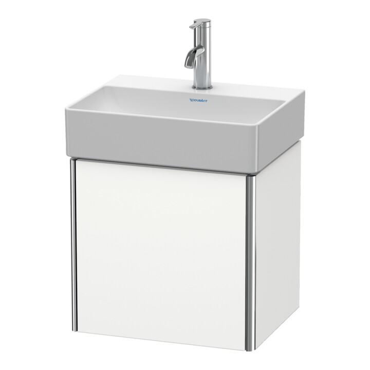 Duravit Meuble sous-lavabo XSquare 43,4x34x39,7 cm, bois, porte gauche, blanc mat